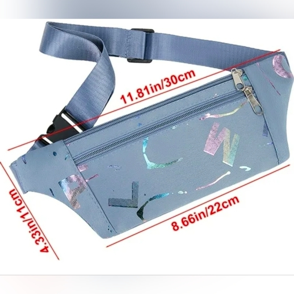 Fanny Pack Waist Crossbody Bag Adiustable Strap Hip Pack Travel Activewear Gift - Picture 6 of 10